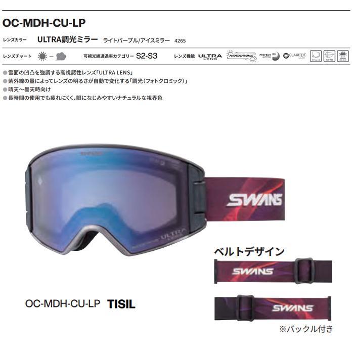 スワンズ スキーゴーグル 調光レンズ OUTBACK COMPACT OC-MDH-CU-LP