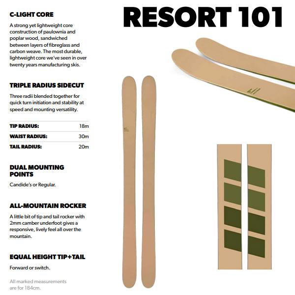 CANDIDE SKIS キャンディッド スキー 2027 RESORT 101 -Beige