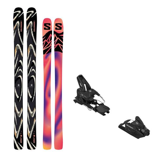サロモン スキー板 QST 94 BLACK + 27 サロモン STRIVE 14 GW (salomon