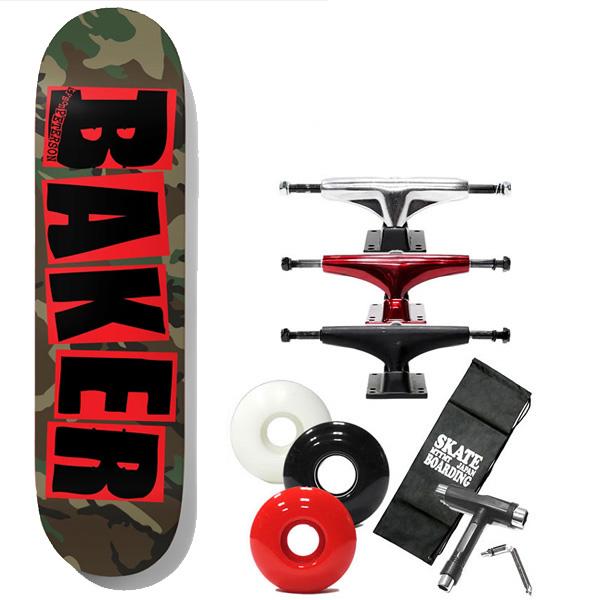 スケボー コンプリート BAKER ベイカー BRAND LOGO カモ 8.25 x 31.676