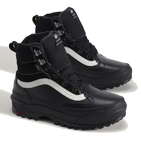 新品未使用品:VANS 防水スノーブーツ ブラック ハイカット VANS 防水 防寒 スノーブーツ バンズ STANDARD MID MTE WARTERPROOF