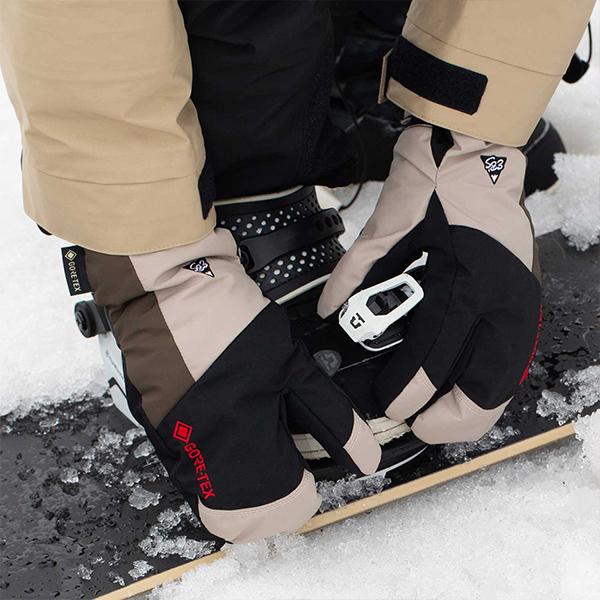 スノーボード グローブ 3本指 ebs グローブ GORE-TEX GAME CHANGER